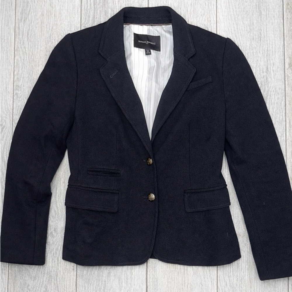Banana Republic Navy/black Women's Blazer